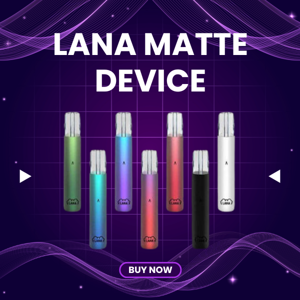 Lana Matte Device vape mod with Type-C charging port and 380mAh battery