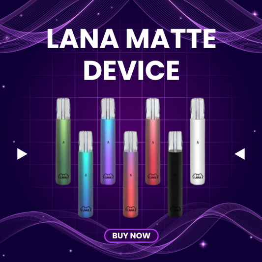Lana Matte Device vape mod with Type-C charging port and 380mAh battery